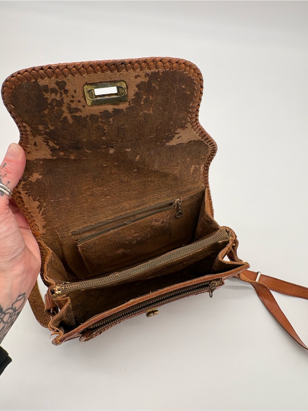 Vintage leather bag - Picture 7 of 10